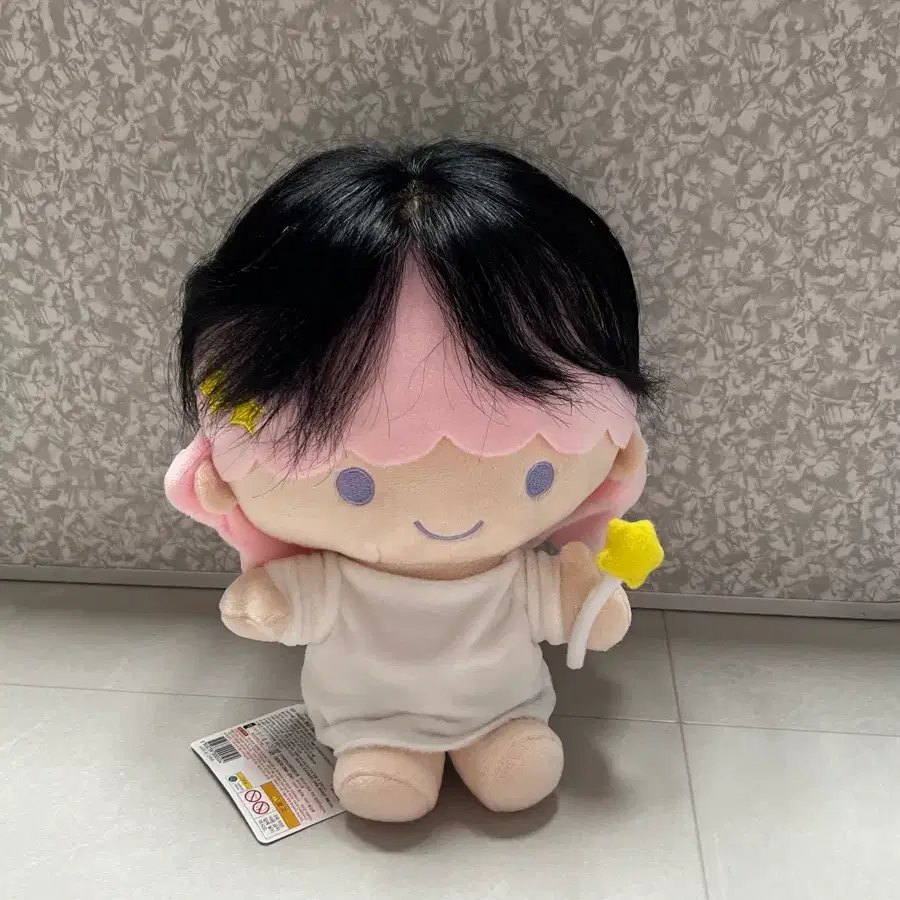 여성 인모100% 정수리 부분가발 자연블랙