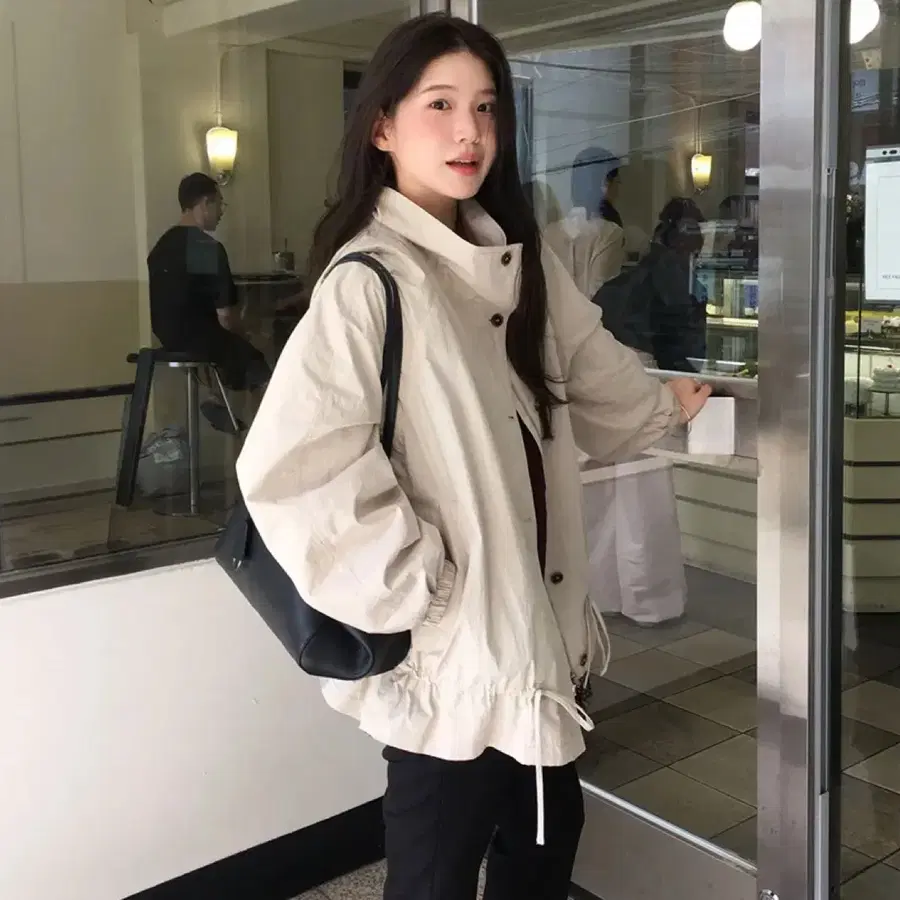 온앤온 스트링 하이넥 점퍼 1 사이즈