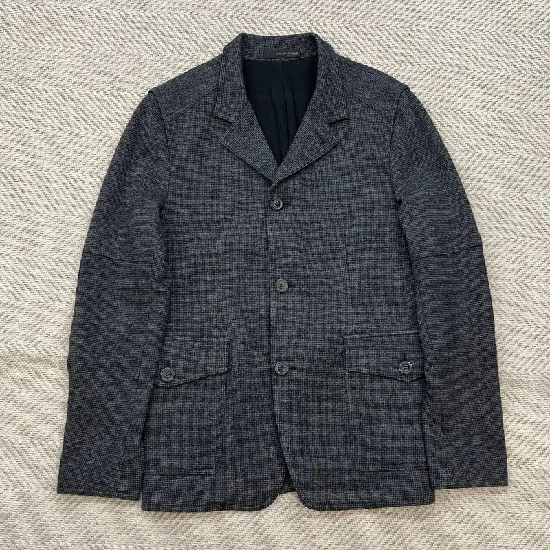 솔리드옴므 울 체크 블레이저 r4867