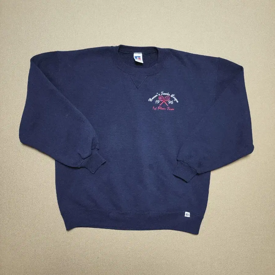 90s 러셀 애슬레틱 Russell Athletic 테니스 자수 스웻 L