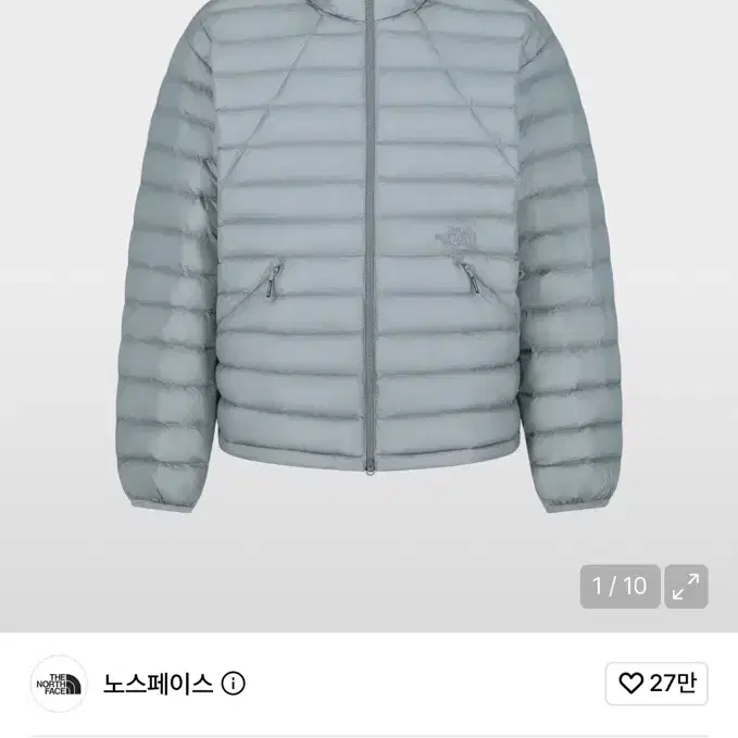 [M] 노스페이스 화이트라벨 벤투스 온 자켓 실버