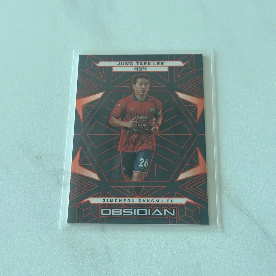정태욱 이정택 선수 김천상무 FC OBSIDIAN 카드