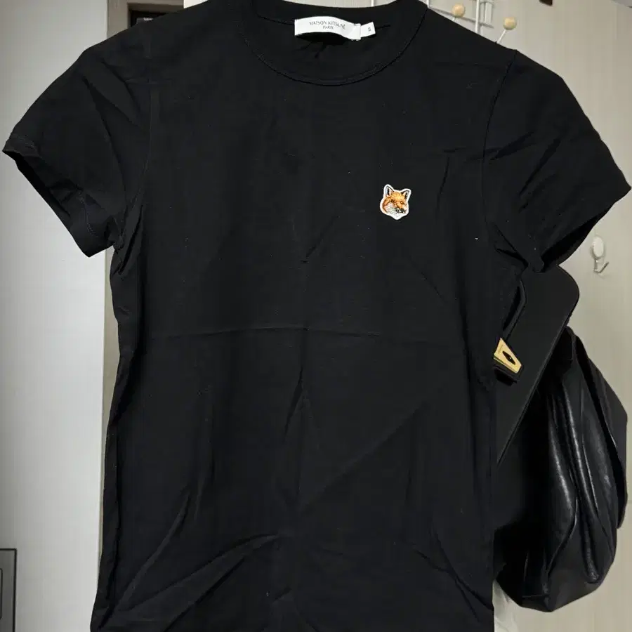 메종키츠네 반팔티 블랙 xs