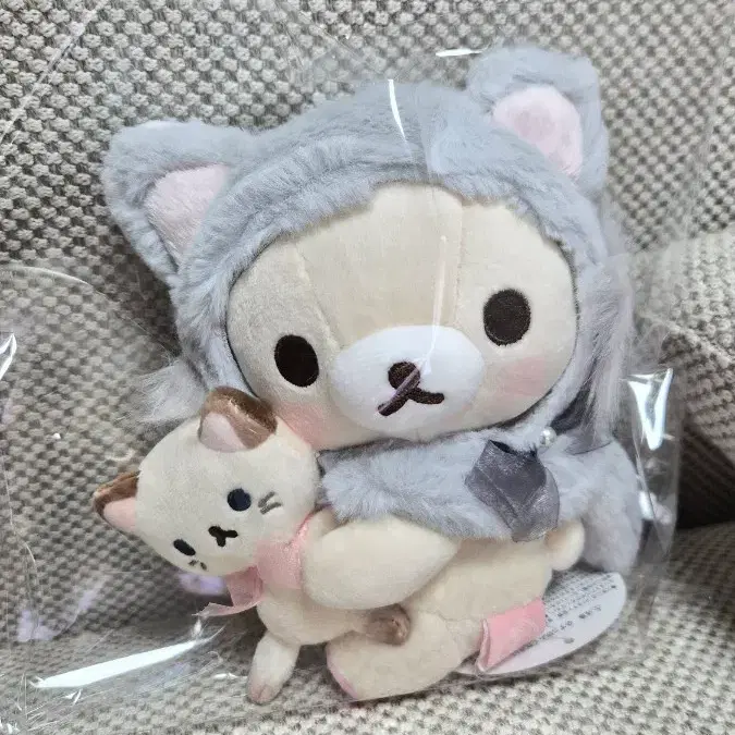 초레어/택ㅇ] 코릴락쿠마 귀여운 고양이 캣 시리즈 회색 고양이 인형