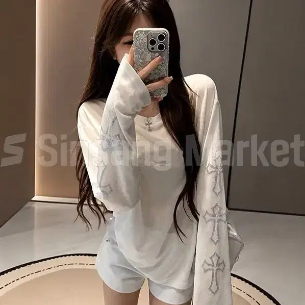 [빠른발송] 스크릿긴팔티 루즈핏 라운드