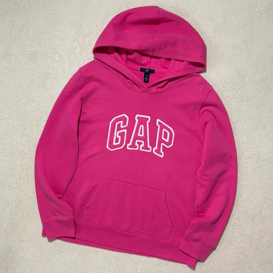 갭 GAP y2k 핑크 빅로고 후드티