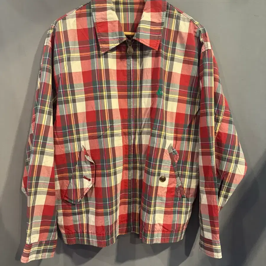 Bean pole 체크 패턴 자켓