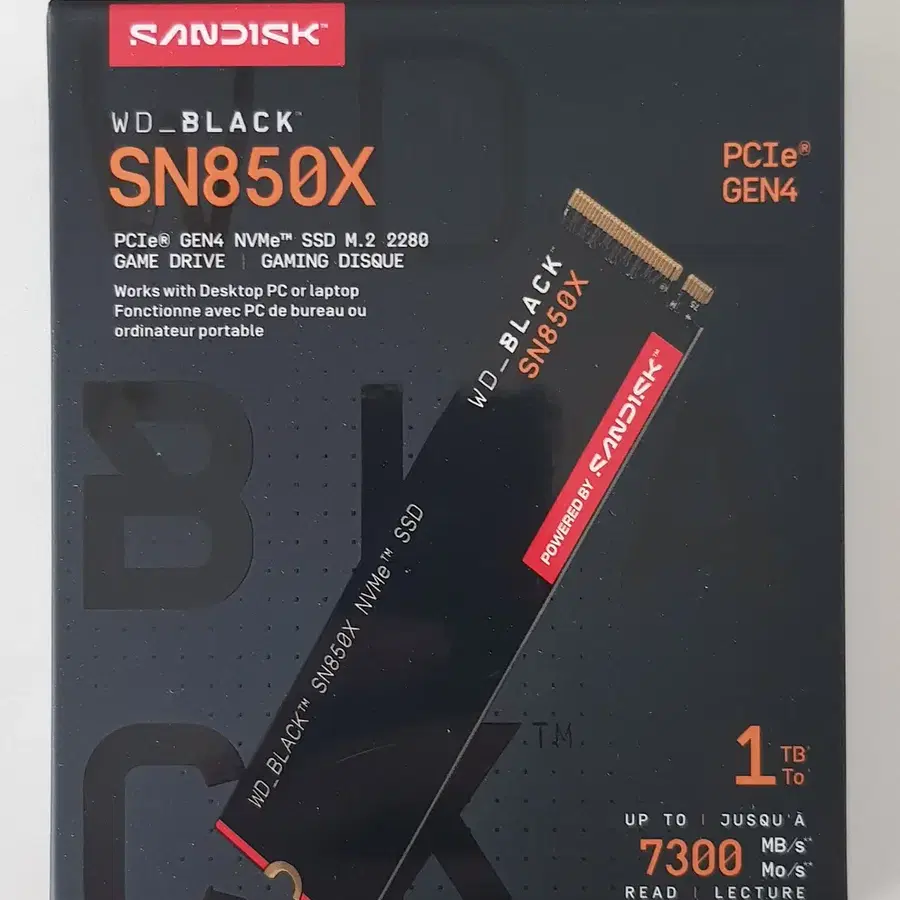 WD 샌디스크 Black SN850X 1TB NVMe SSD 저장장치