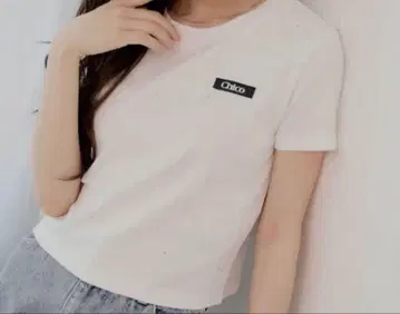 Chico t셔츠 반팔 큐빅 치비T 여성용