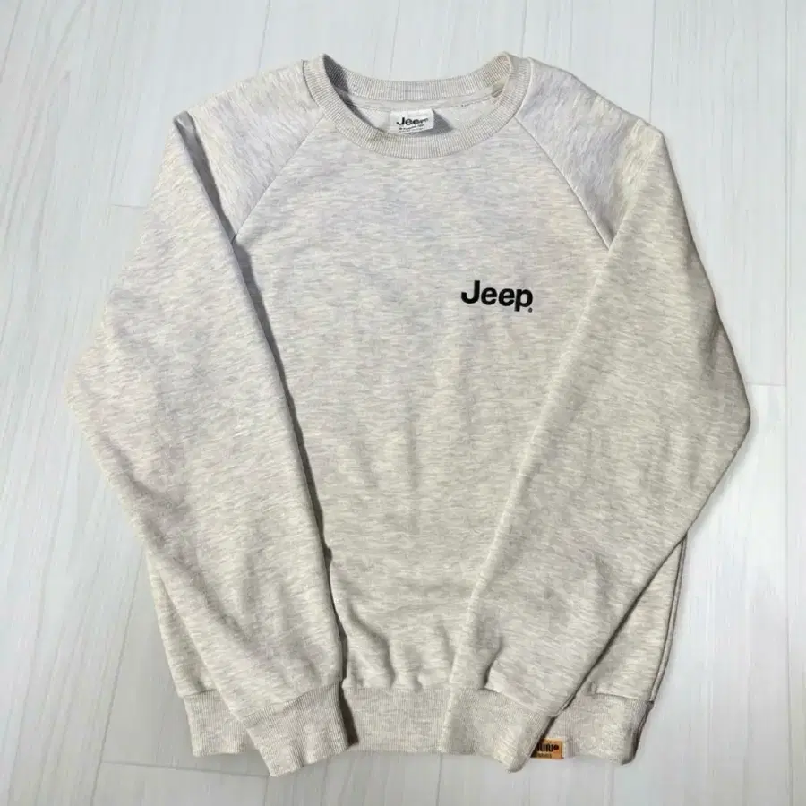 JEEP 지프 스몰로고 맨투맨 오트밀 S