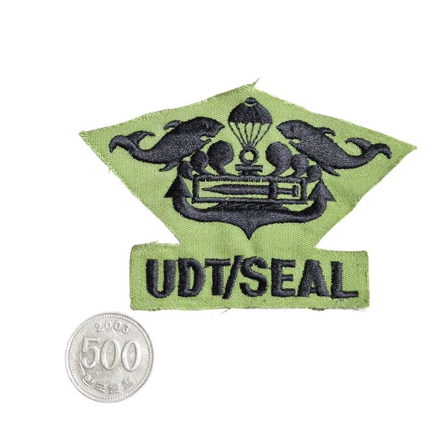 국군 구형 UDT/SEAL 얼룩무늬 패치 마크 기장 뱃지 전투복 (2)
