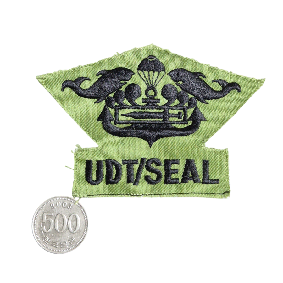 국군 구형 UDT/SEAL 얼룩무늬 패치 마크 기장 뱃지 전투복 (3)
