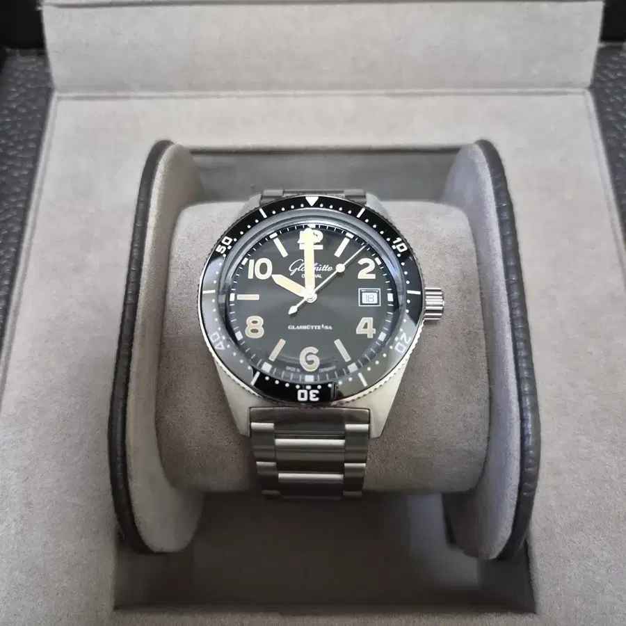 글라슈테 오리지널 씨큐 SeaQ 39.5mm 검판(국내스탬핑 26년8월)