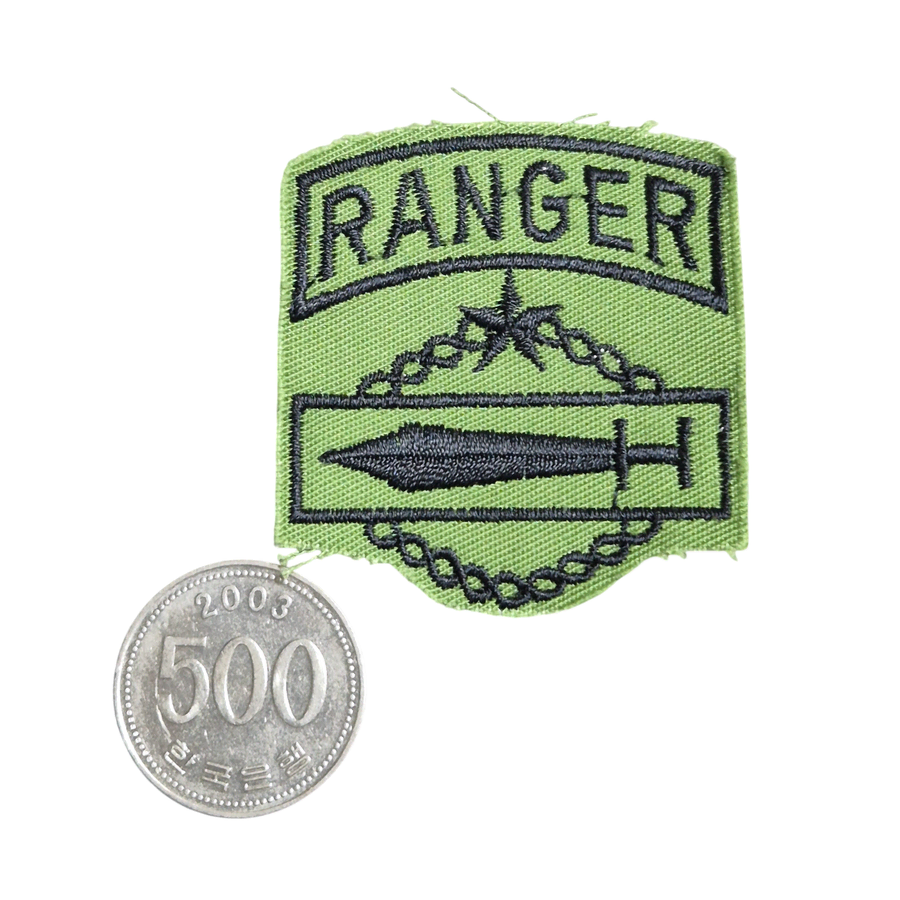 국군 구형 RANGER 유격대 얼룩무늬 패치 마크 기장 뱃지 전투복 (1)