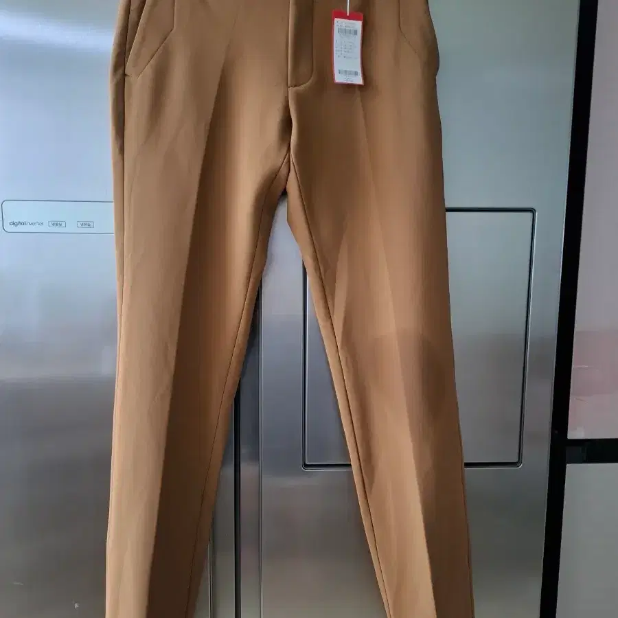 카멜색 슬랙스 바지