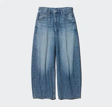 UNIQLO 배기 커브진스 기장 짧음 26사이즈