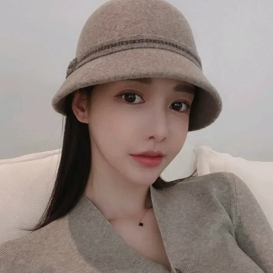 울 버클 라인 클로슈 버킷햇 페도라 벙거지 데일리 모자