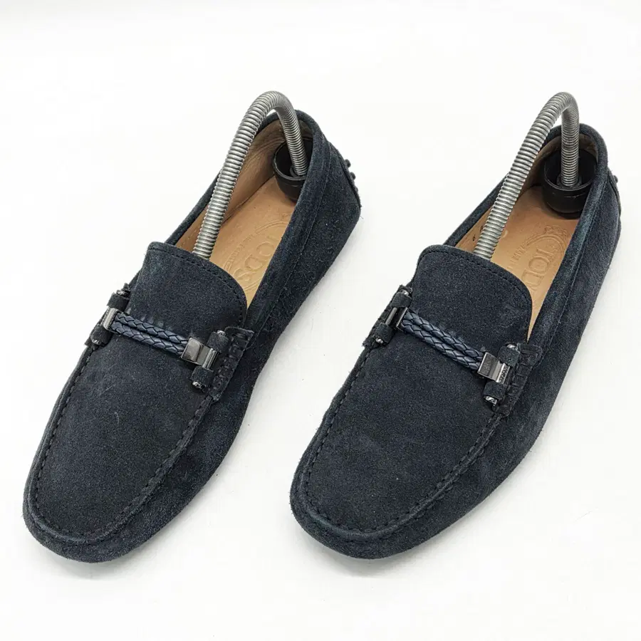 TOD'S 스웨이드 드라이빙 슈즈 네이비 (6A)
