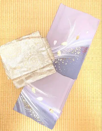 새상품급 세탁 가능한 츠케사게 연보라 벚꽃 금채