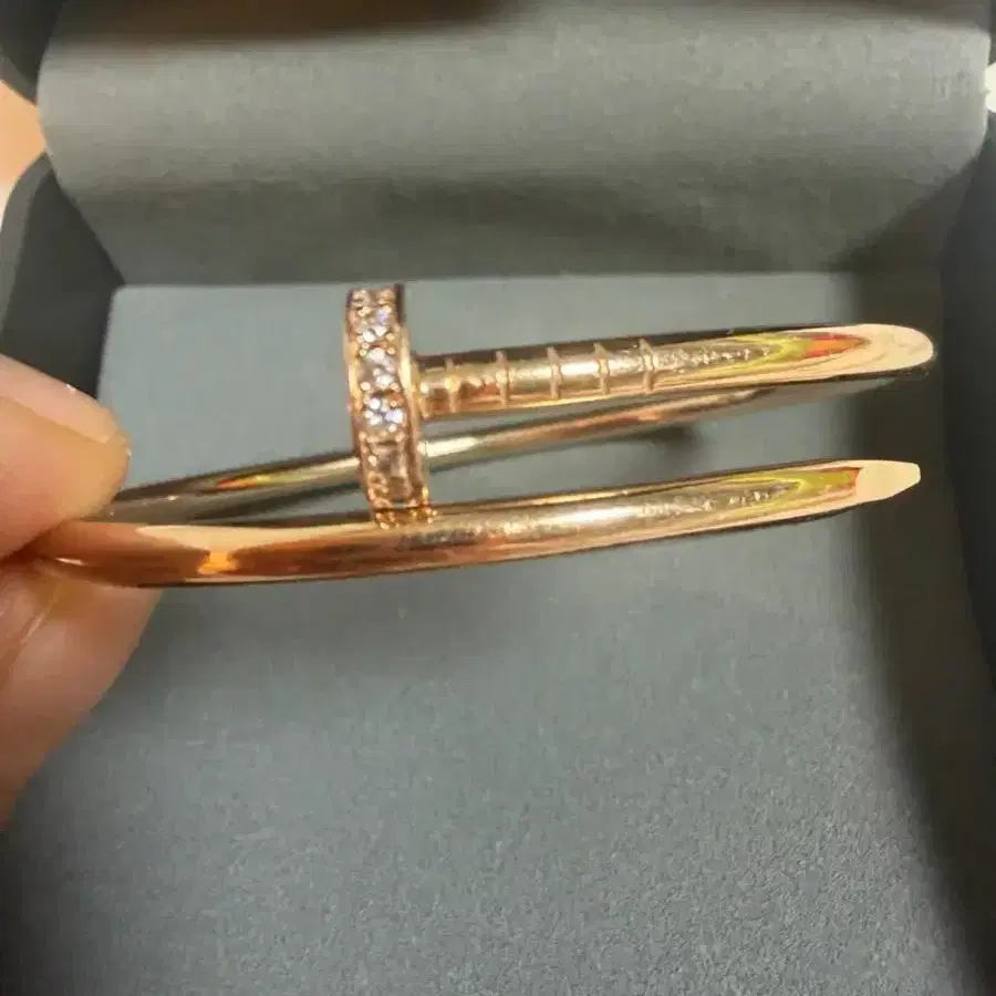 럭셜 14k 로즈골드 뱅글팔찌 16호