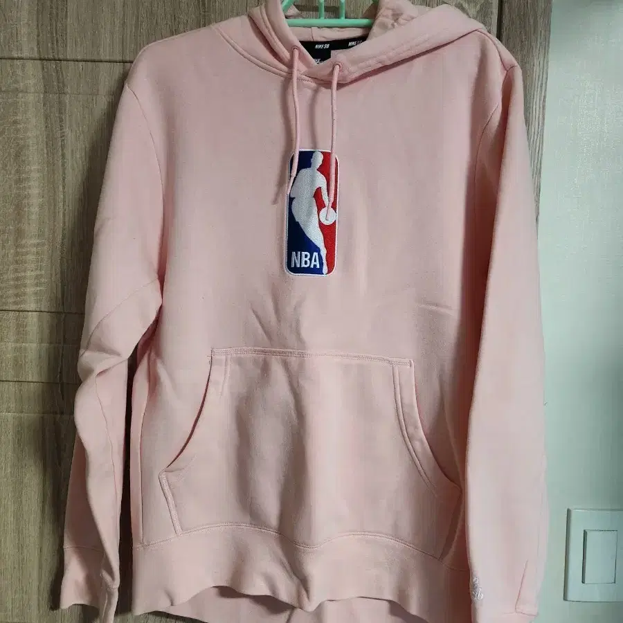 나이키 SB NBA 기모후드티 핑크 L