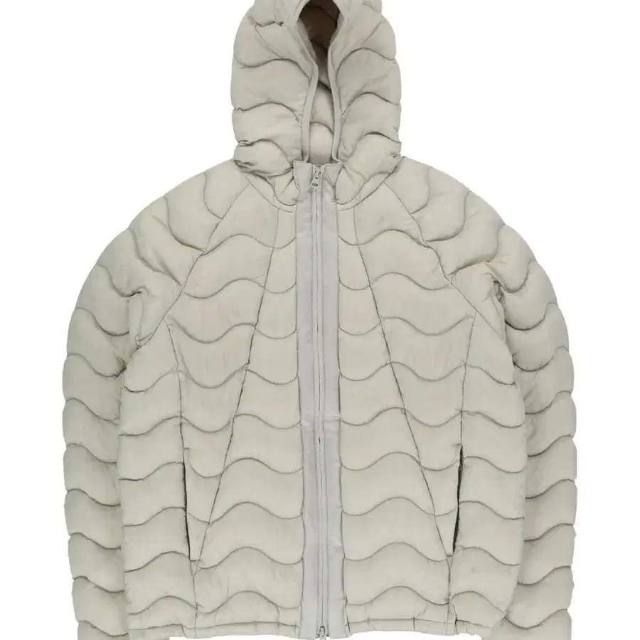 더콜디스트모먼트 경량패딩 TCM wave raglan light puffer jacket (light grey)