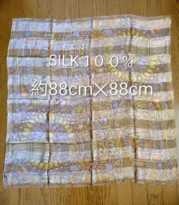 실크 100% 대형 스카프 약 88cm x 88cm