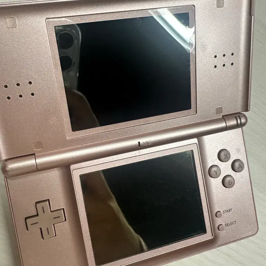 닌텐도 ds lite 로즈 본품&충전기&터치펜&투명 케이스