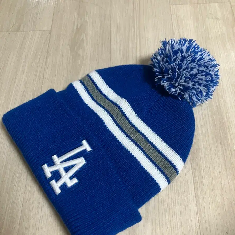 MLB LA 다저스 블루 폼폼 비니