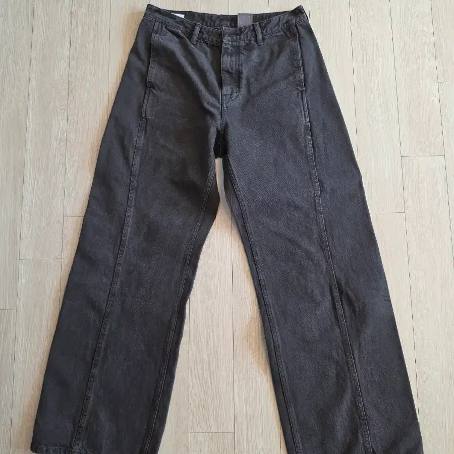 파사드패턴 커브드 데님 vintage brown (새상품)