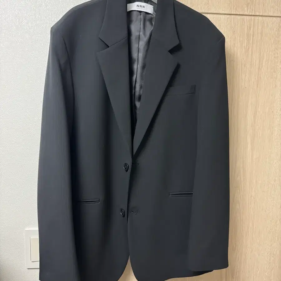 낫앤낫 세미오버 블랙 블레이저 자켓 M