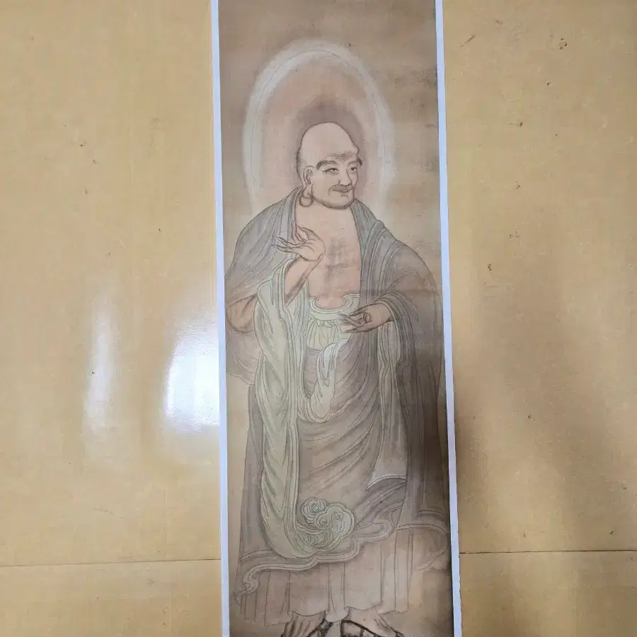 조선시대 비단에그린 나한도