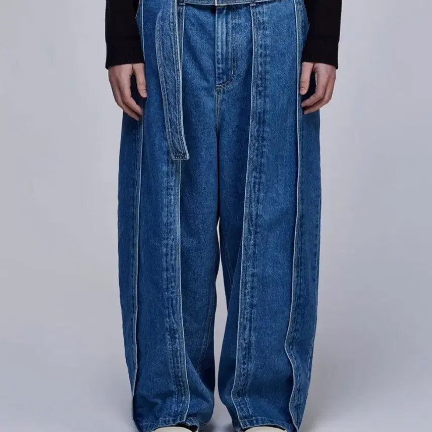 78ソンジオコレクションバーティカルデニムインディゴパンツ
