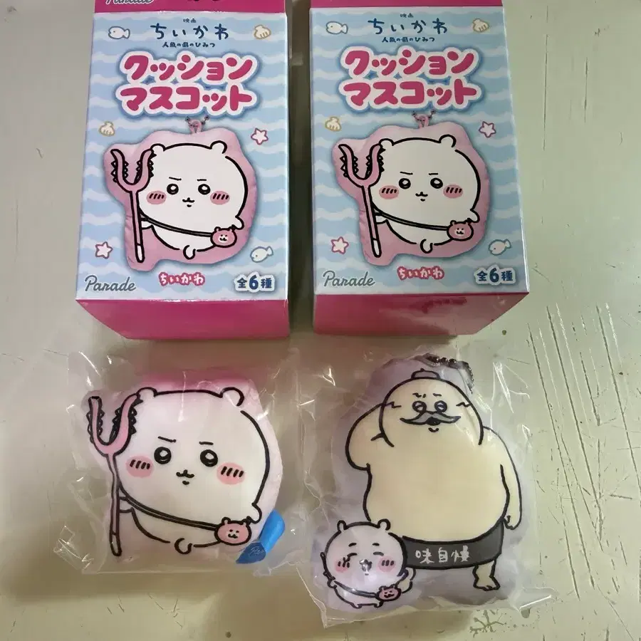 (세트) 치이카와 인어섬의 비밀 쿠션 키링 (치이카와, 시마지로)