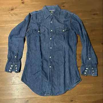 MAVERICK 데님 셔츠 긴팔 14 1/2 BlueBell 60년대 이후