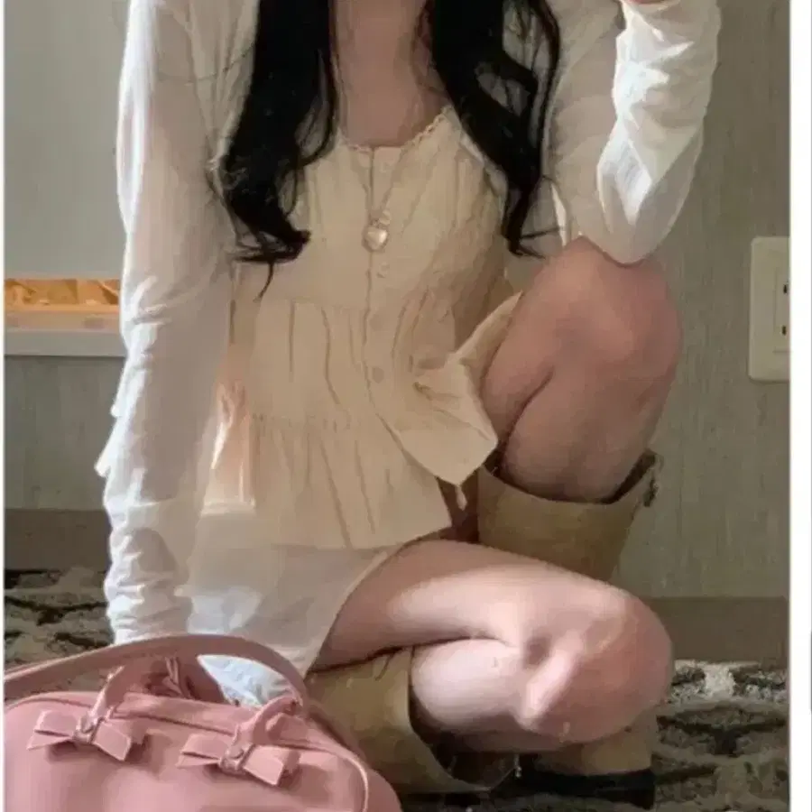 미니포에 르메아 오사카 나시뷔스티에 블라우스