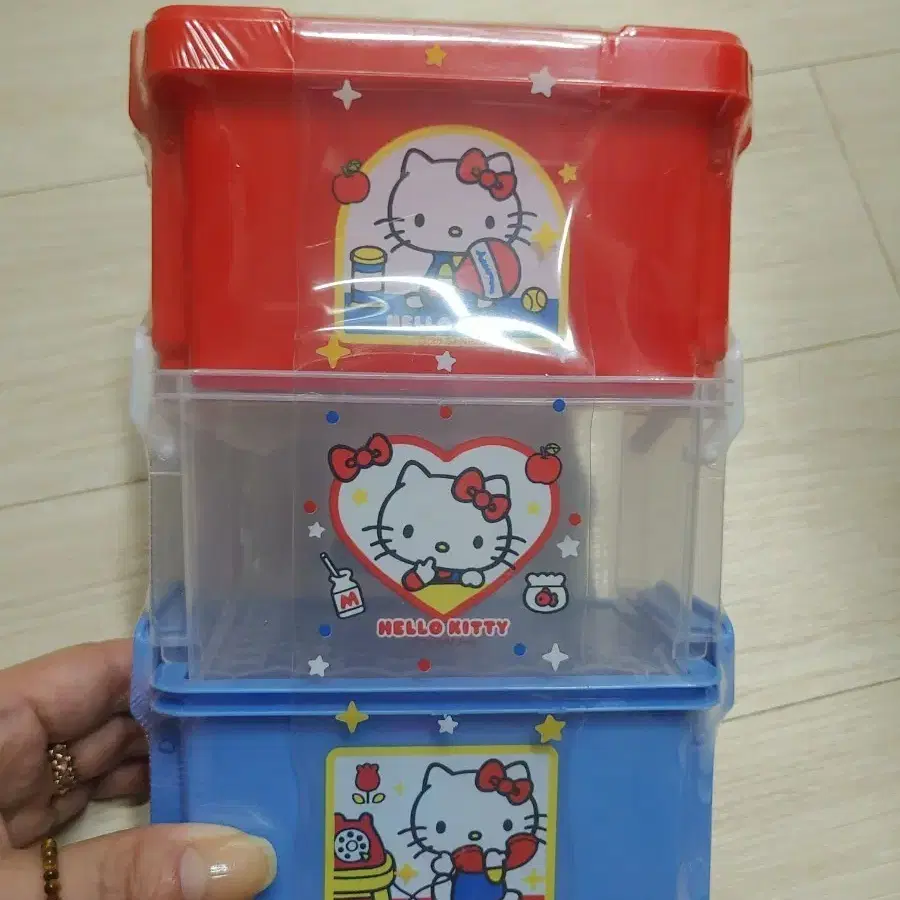 산리오 헬로키티 수납함 3개 세트ㅡ교신가능