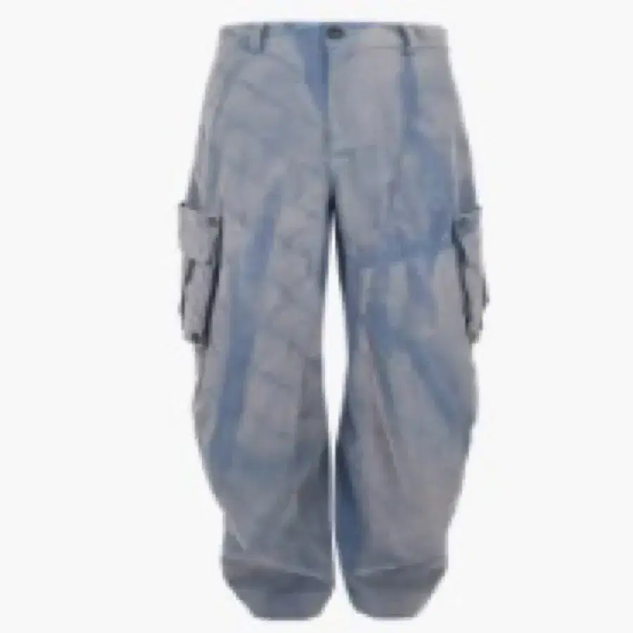 Sun-Bleached Detachable Pocket Trousers - Blue