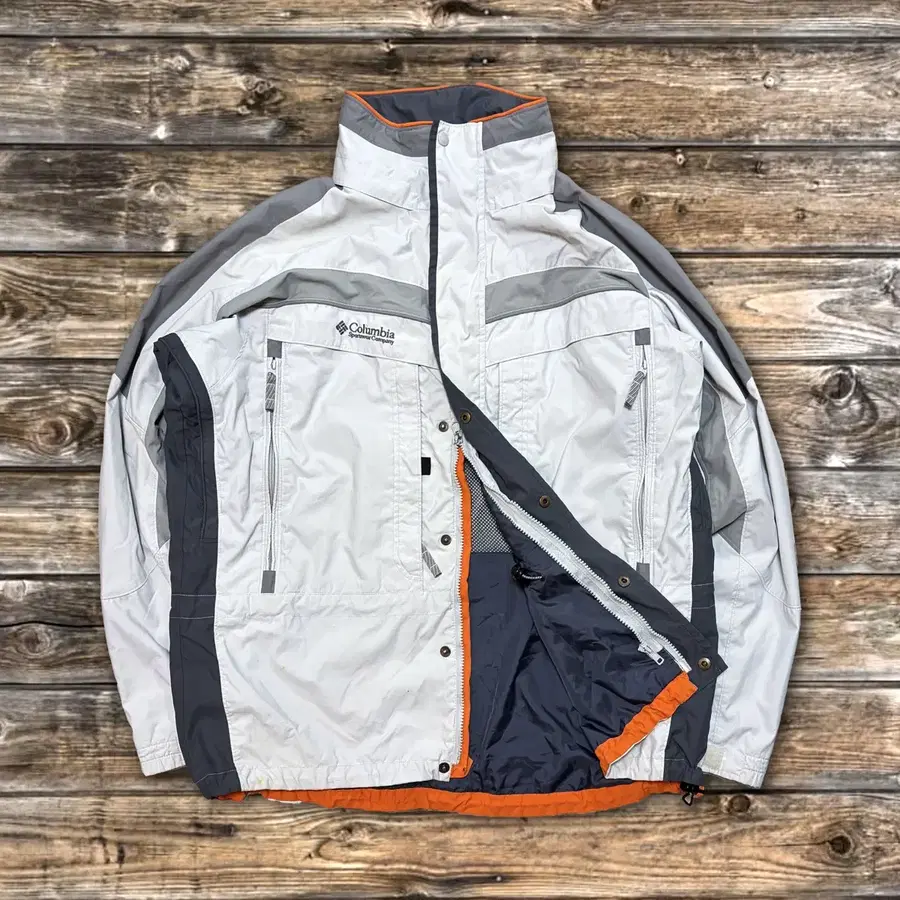 L~XL) Columbia 컬럼비아 빈티지 오버핏 투웨이 윈드브레이