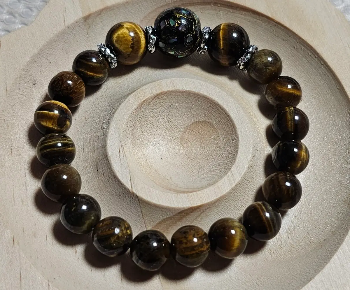 Tiger's Eye Handmade Single Wood Design Bracelet
