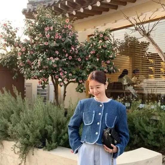 바이씨니 데님트위드자켓