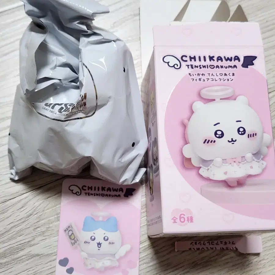 치이카와 천사악마 피규어 하치와레