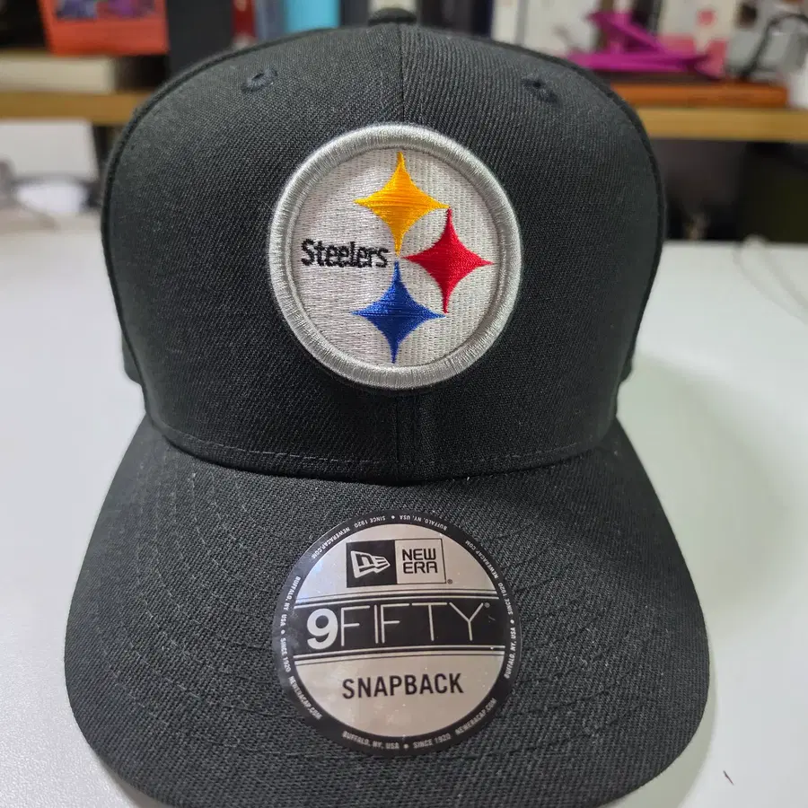 뉴에라 피츠버그 스틸러스 9FIFTY 조절형 스냅백 블랙
