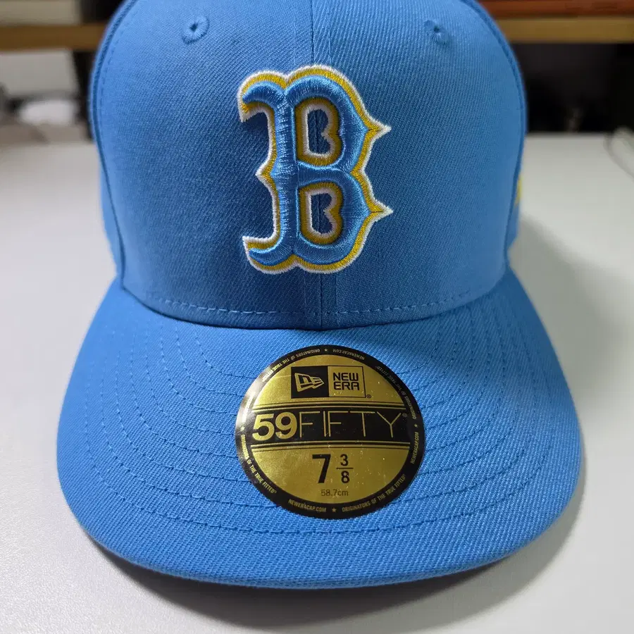 뉴에라 보스턴 레드삭스 59FIFTY 피티드 모자 7 3/8 58.7cm