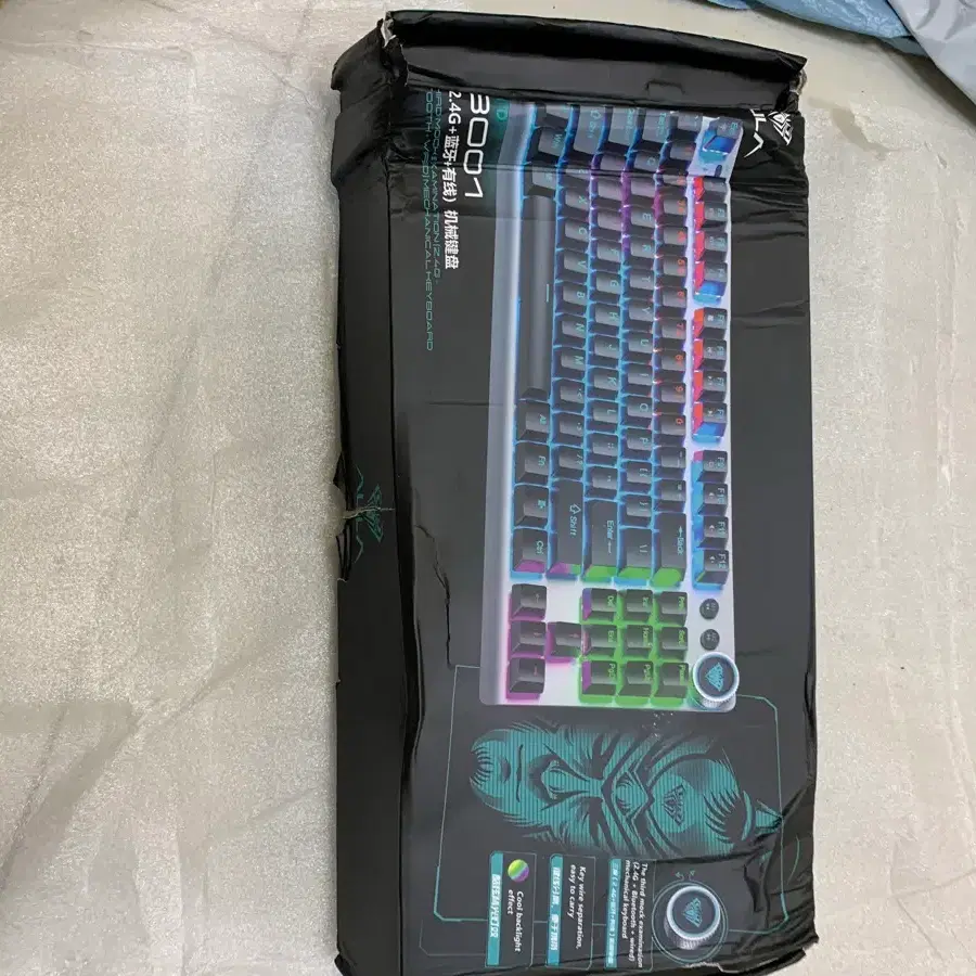 AULA F3001 기계식 키보드 (화이트)