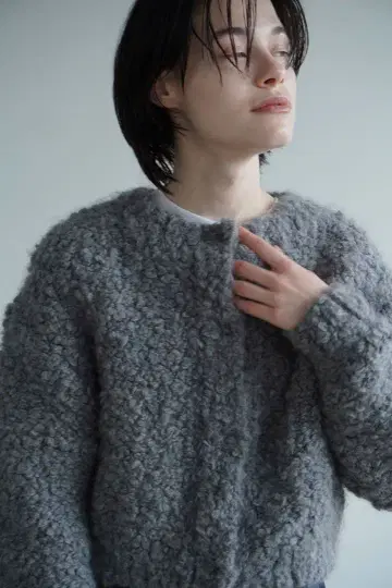 [ CLANE ] TEDDY BEAR HAND KNIT TOPS