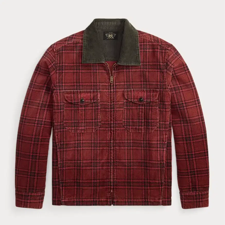 [XL] rrl 플레드 코듀로이 오버셔츠
