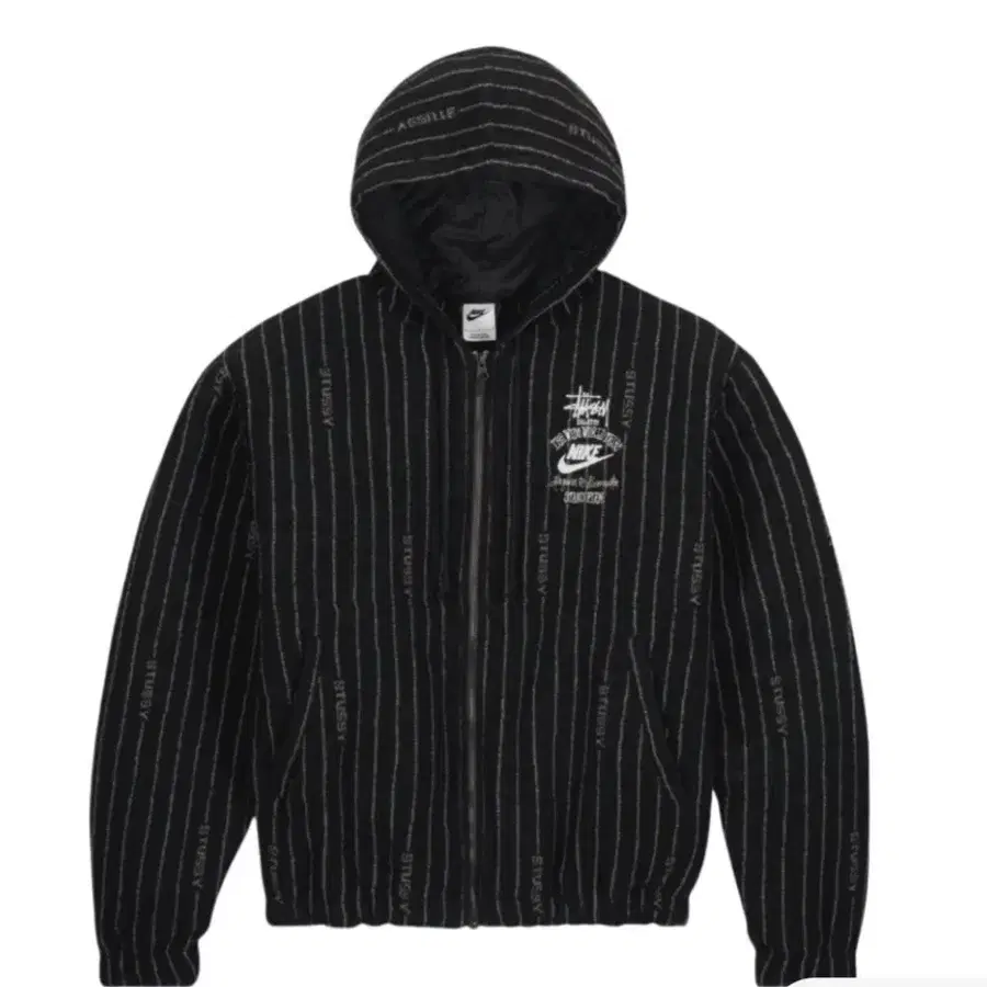(XL)나이키X스투시 NRG 스트라이프 울 자켓