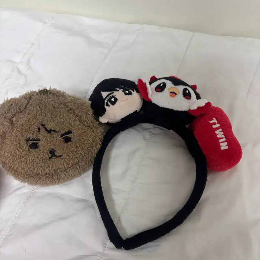 티원 한화 구마유시 온세티 파우치 아티 머리띠 일괄