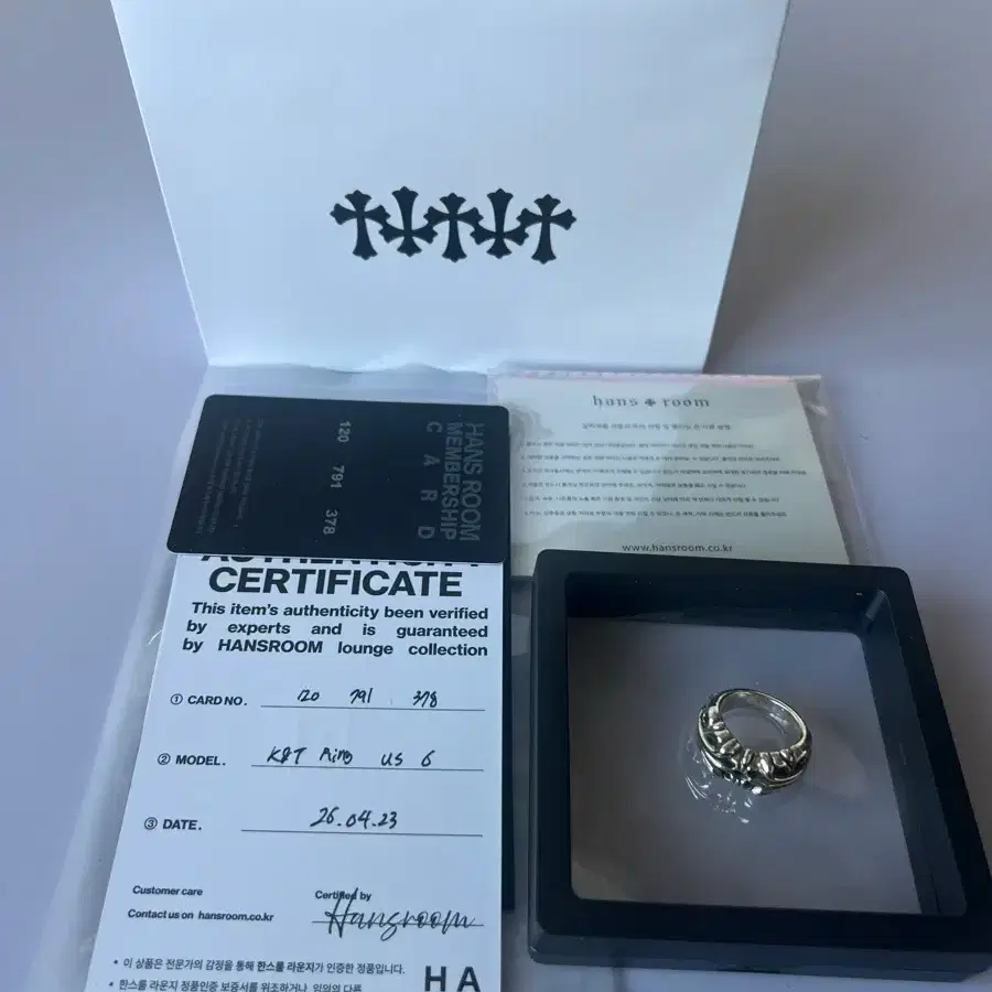 [us6] 크롬하츠 k&t 링